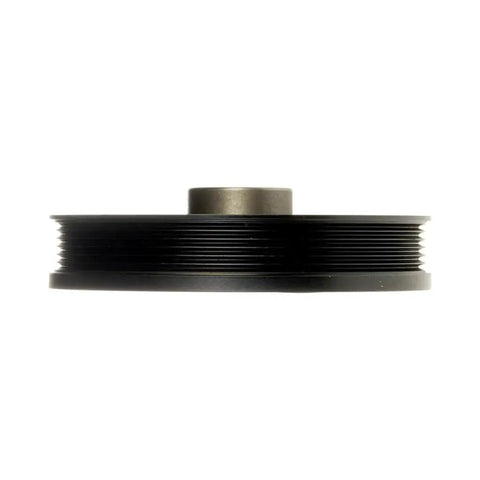 Side view of Ford Thunderbird Harmonic Balancer Replacement for 1994 1995 1996 1997 Black Keyway 45.5mm Depth Serpentine Drive Belt OEM F3AZ6316-A