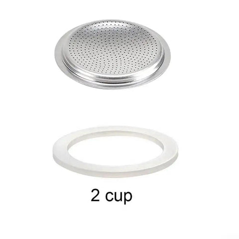 Long Lasting Silicone Gasket Seal For Espresso Moka Pot Replacement, No Fuss Install, Flexible Rubber Seal For 2 Cup Pots