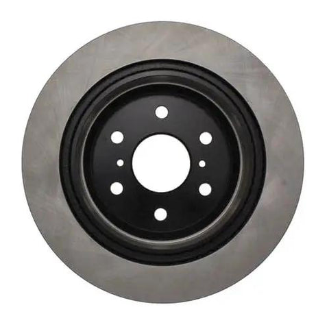 Centric Premium 120.66065 rear brake rotor; silver outer disc with black center hub