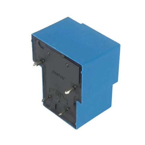 12V DC General Purpose Power Relay, 4 Pin Normally Open Form A, Miniature SPST Relay with High Switching Capability, blue casing