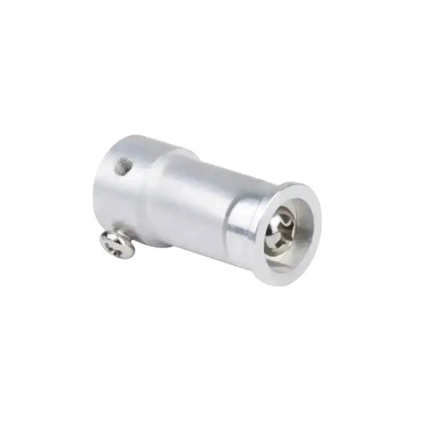 Close-up of aluminum hub component from Omnidirectional Wheel Hub Kit For ROS Robots With Aluminum Alloy 58mm And 82mm Mounting 6mm Hubs.