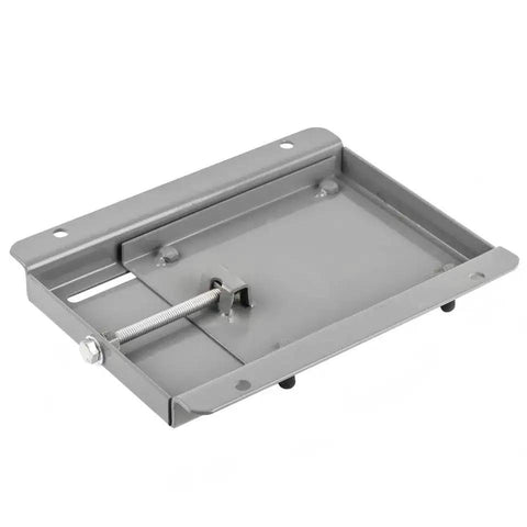 145T Frame Motor Slide Base for Worldwide Electric Motors Adjustable Mounting Plate with 5.5 by 5 Inch Pegs in Gray Solid Steel