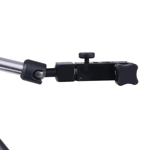 Side view of Magnetic Base Stand for Digital Dial Indicator Built Tough Three Segment With Industrial Strength Quick Release And Triple Joint Adjustment