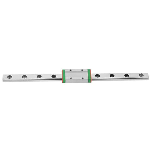 200mm LML9H Miniature Linear Guide Rail, 9mm Width Linear Motion Rail with Slide Block, 4-Point Contact Design