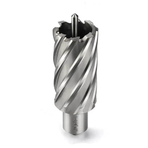 Annular Cutter Kit for Magnetic Drill Press With Weldon Shank 3/4 Inch, Cutting Diameter 1-1/4 Inch, Cutting Depth 2 Inch, HSS Slugger Bits