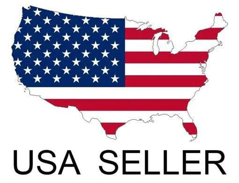 USA seller badge: outline map of the United States with a flag design and USA SELLER text