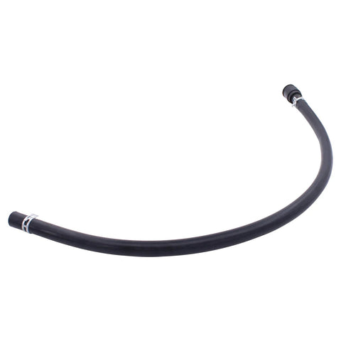 MOTOKU automotive heater hose, black rubber inlet/outlet hose with metal clamps