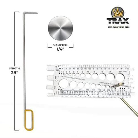 Slim Reacher Merchandising Tool For Shelf Facing And Zoning In Retail Grocery And Convenience Displays 29 Inch Long Narrow Sword Design