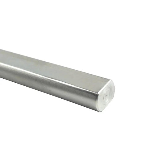 36 Inch Three Quarters DD Steering Shaft For Universal U Joints, close-up view of steel shaft with double-D design