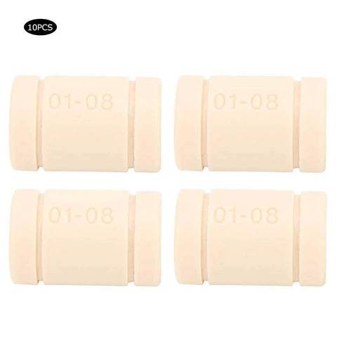 10 Pieces LM8UU Plastic Linear Bushings For 3D Printers, Smooth Sliding Bearings For 8mm Rails, Durable RJMP Replacement Parts