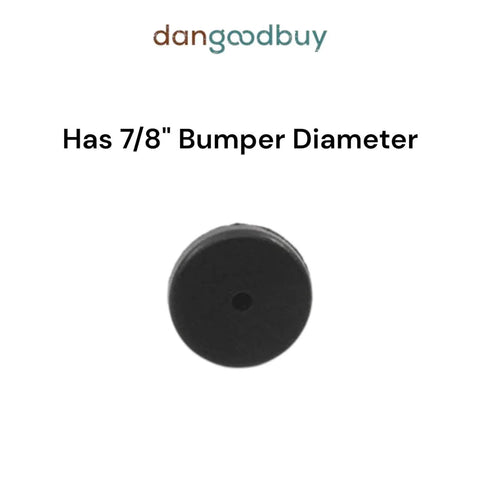 Round Rubber Bumper With Pull Through Mount For One Eighth Inch Hole In One Eighth Inch Thick Material Seven Eighths Inch Diameter