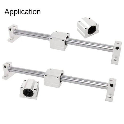 4 Pack SK16 Aluminum Linear Rod Rail Shaft Supports For 16mm Linear Motion Guides Ideal For CNC Machines And 3D Printers