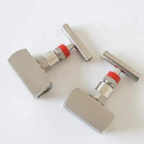 Stainless Steel Needle Valve With Half Inch NPT Connection High Pressure Up To 2000 PSI For Water Oil And Gas Instrument Gauge Valve