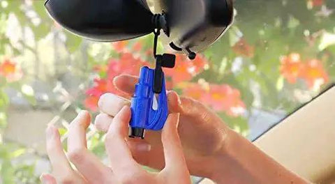 Emergency Car Escape Tool Accessory Pack With Visor Clip Lanyard Keyring And Cable Tie For Resqme The Original 2 In 1 Seatbelt Cutter