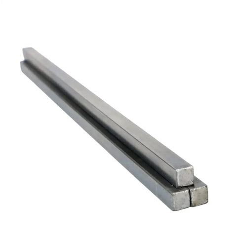 Three Eighths By Three Eighths By Twelve Inch Square Steel Key Stock Bars Pack Of Three Cold Drawn Steel Undersized Plain Finish