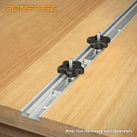 Five Pack Threaded Clamping Knobs For T Track And Table Saw Accessories, Ergonomic Quick Adjust Woodworking Knobs, installed on track