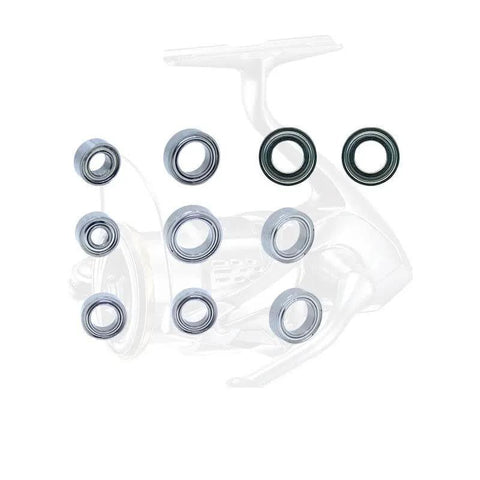 Stainless Steel Ball Bearings Kit for Fishing Reels Ten Bearing Set for Spinning and Bait Casting Reels Fits 18 C3000XG 03805 Models