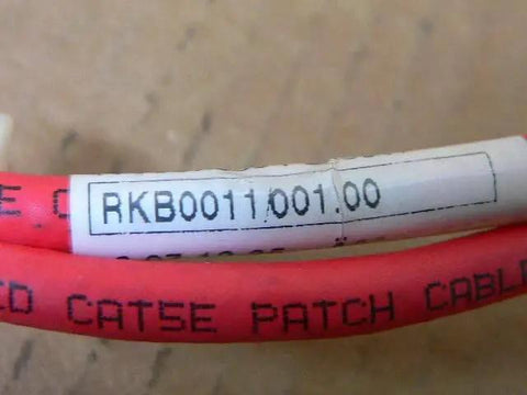 Close-up of RKB0011/001 Signal Cable R911342086 showing label and red cable detail for industrial motion control systems.