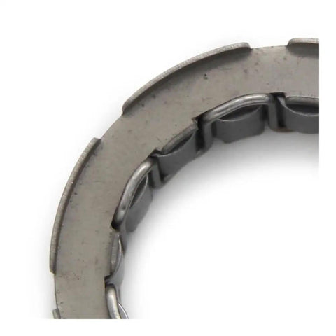Close-up of Beefy One Way Starter Bearing For Motorcycle Clutch Engages The Engine Smoothly And Prevents Back Spin Direct Fit Replacement