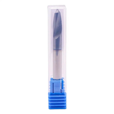 Pro Grade Solid Carbide Spotting Drill Set 5Pcs 1/4 Inch Shank 2 Flute 90 Degree AlTiN Coated in clear storage case