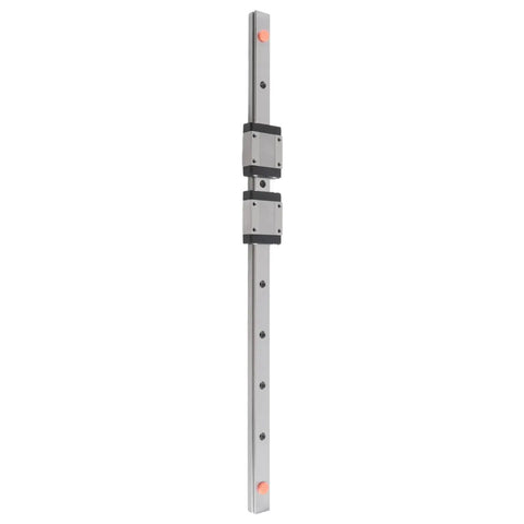 400mm Steel Miniature Linear Sliding Rail Guide With Two Blocks for precise linear motion in CNC machines and 3D printers.