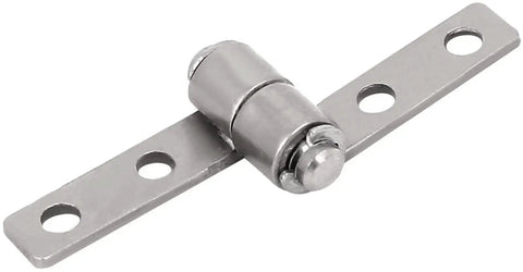 Friction Hinge For Cabinets And Closet Doors By KLYMY Built To Last 0.1Nm Iron Nickel Plated Torque Type Hinge Silver Tone For Internal Doors Cupboard Wardrobe 1 Pack.