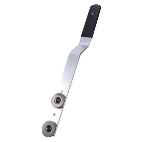 Duct Stretcher Tool For HVAC Installations And Repairs with sliding washers, metal handle, for precise ductwork shaping and alignment