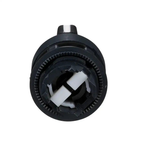 Harmony XB5 Two-Position Selector Switch Head With Stay Put Mechanism, dark gray bezel for 22mm cutouts, ergonomic control.