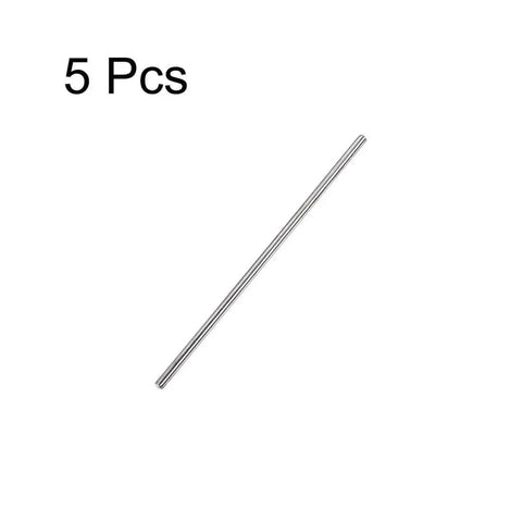 Image of 3mm X 100mm 304 Stainless Steel Solid Round Rods Set Of 5 For DIY Crafts And Lathe Projects Dope Bar Stock Rust Resistant Durable