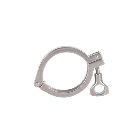 SENFUID 2.5-inch sanitary tri-clamp, 304 stainless steel, clover-style clamp with bolt