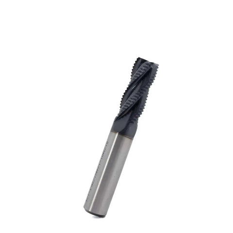 Roughing End Mill HSS Square Nose 4 Flute With Titanium Coating For Metal Milling One Half Inch Shank One Half Inch Cutting Diameter