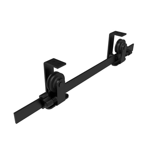 Heavy Duty 6.6 Ft Ceiling Mount Sliding Barn Door Hardware Kit Fits 40 Inch Wide Wooden Doors Easy To Install Smooth And Quiet Operation