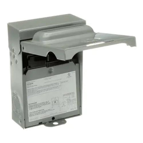 TFN60RCP Weatherproof Non-Fused AC Disconnect Switch Single Unit 60A 240V Single-Phase N3R shown with cover open