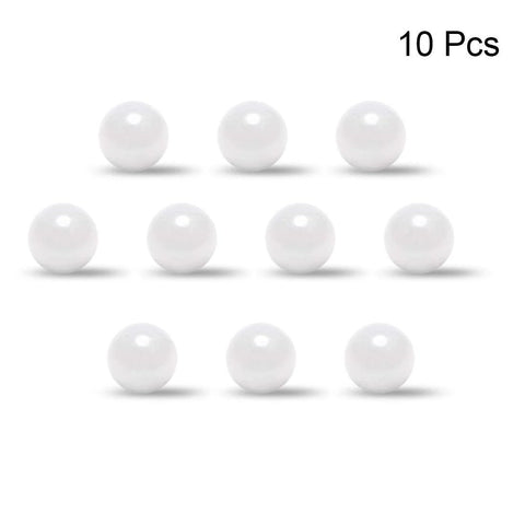 Ceramic bearing balls, 2.5mm ZRO2 zirconia white spheres, 10 pcs