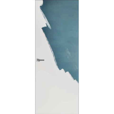 Interior Invisible Hidden Door With Handle Planum 0010 Primed Black Edge Hidden Frame 30 Inch By 84 Inch Right Hand Inswing