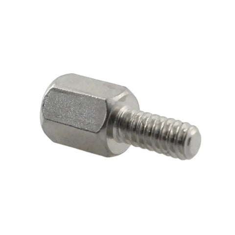 Hex Standoff Spacer Screws 50 Pack 4-40 Thread, 6mm Length Brass Pillars For PC Motherboard And PCB Mounts, nickel plated