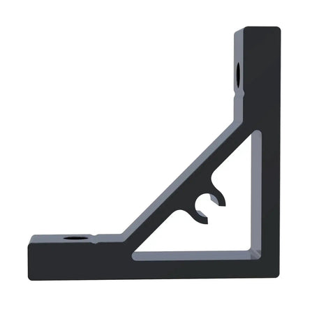 Beefy Industrial Grade Heavy Duty Corner Brackets For 2020 Series Aluminum Extrusion Profile With Screws And M5 T Slot Nuts 53 By 53 Millimeter Black