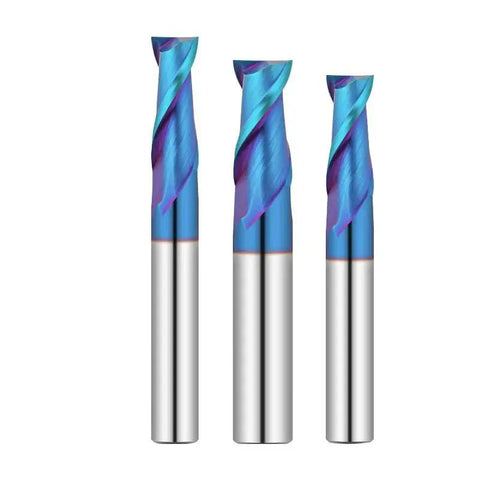 Solid Carbide End Mill 2 Flutes CNC Router Bit For Slot Milling In Metal Aluminum Steel Wood 1mm To 20mm Cutting Tool
