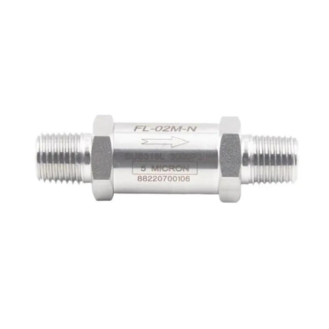 316 Stainless Steel Go-To In-Line Filter For High Pressure Systems 3000 PSIG Male NPT Threads With 3 Eighths To 1 Half Inch Connections