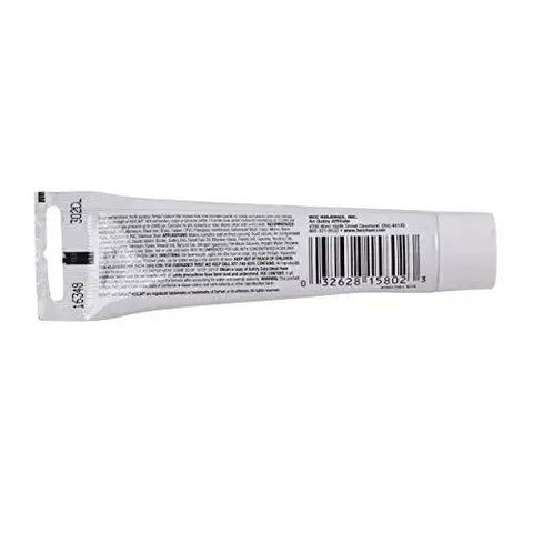 Back view of Hercules Megaloc Multi-Purpose Thread Sealant For Plastic And Metal Pipes Odorless And Non-Flammable Safe For Drinking Water Lines Wipes Clean From Hands Sets Soft At Temperatures From -50F To 400F 1.1 Oz tube