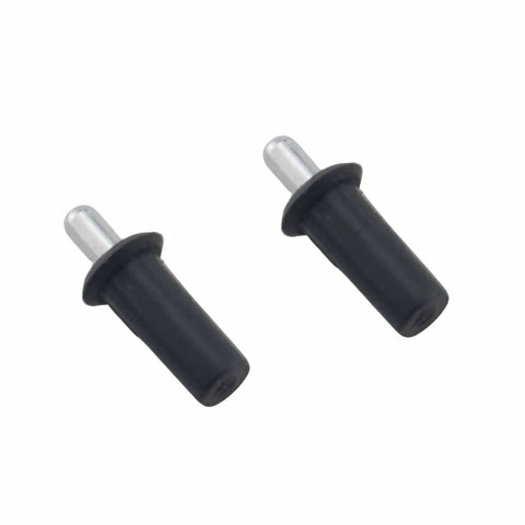 20 Piece Furniture Cabinet Door Connectors and Bulkhead Pins Set for Shutter Repair with Retractable Spring Center Pivot Pins Black