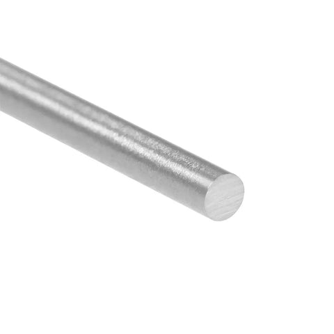 Close-up of a round steel rod from the Set Of 20 Round Steel Rods 1.7mm By 100mm High Speed Steel HSS Lathe Bar Stock.