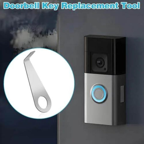 2 Pack Doorbell Key Replacement Tools For All New Video Battery Doorbell 2024 Release With doorbell installed