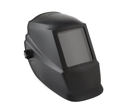 Front view of K2800-1 4.5 By 5.25 Inch Auto Darkening Weld Helmet With Grade Ten Lens ANSI Certified Rugged Clamshell Design.
