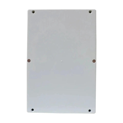 Front view of Rugged Waterproof ABS Junction Box Enclosure for Outdoor Electrical Projects IP67 Rated Weatherproof Control Box Built to Last