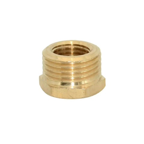 Brass Reducer Adapter One Quarter Inch NPT Male To One Half Inch NPT Female Hex Bushing Pipe Fitting Built Tough For High Pressure Up To 1200 Psi