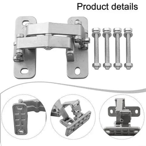 Stainless Steel 180 Degree Heavy Duty Door Hinge For Stone Fire And Thick Doors With High Load Capacity 70 Kg Fire Hydrant Compatible Durable