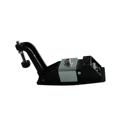 Side view of a 4 Pack Hand Operated Compression Latch Locks Flush Mount Zinc Alloy Lever Black showing mounting bracket.