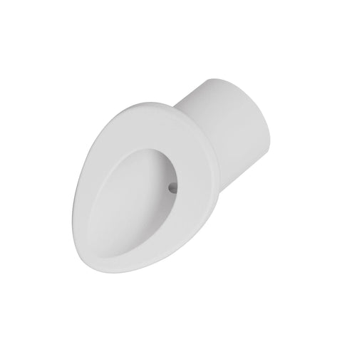 Ceramic insulating furnace nozzle, white ceramic, Amazon brand, side view