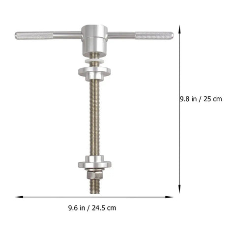 Bike Headset And Bottom Bracket Press Tool Set Pro Grade Center Shaft Bearing Installer dimensions shown in inches and cm